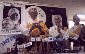 Japanese Buddhist monk to begin peace walk to Baghdad
